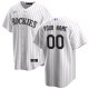 Youth Colorado Rockies Nike White Home Replica Custom Jersey