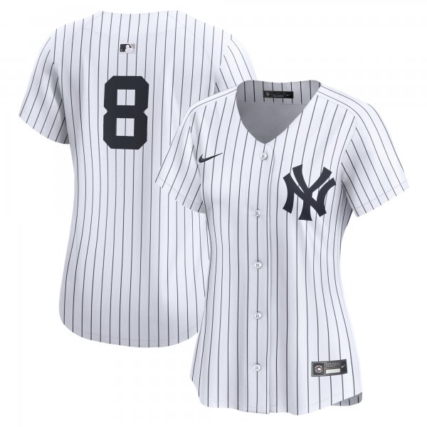 Women's New York Yankees #8 Yogi Berra Nike White Home Limited Player Jersey