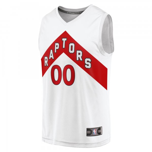 Men's Toronto Raptors Fanatics White Fast Break Custom Replica Jersey - Association Edition