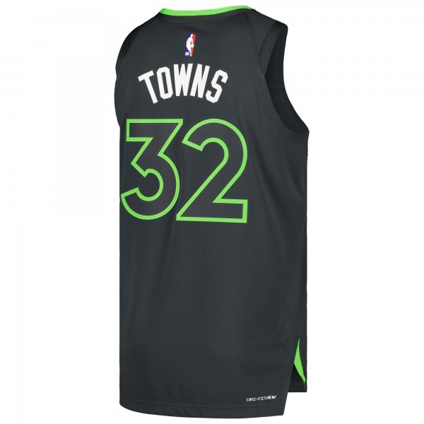 Men's Minnesota Timberwolves Karl-Anthony Towns Jordan Brand Anthracite Player Jersey - Statement Edition