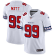 Men's Houston Texans #99 J.J. Watt White Stitched NFL Limited Team Logo Fashion Jersey