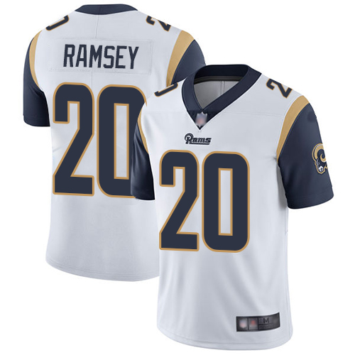 Men's Los Angeles Rams #20 Jalen Los Angeles Ramsey White Stitched NFL Vapor Untouchable Limited Jersey