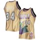 Men's Milwaukee Bucks Ray Allen Gold Mitchell & Ness 75th Anniversary 1996/97 Hardwood Classics Swingman Jersey