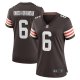 Women's Cleveland Browns Jeremiah Owusu-Koramoah Nike Brown Team Game Jersey