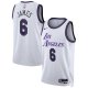 Unisex Los Angeles Lakers LeBron James Nike White 2022/23 Swingman Jersey - City Edition