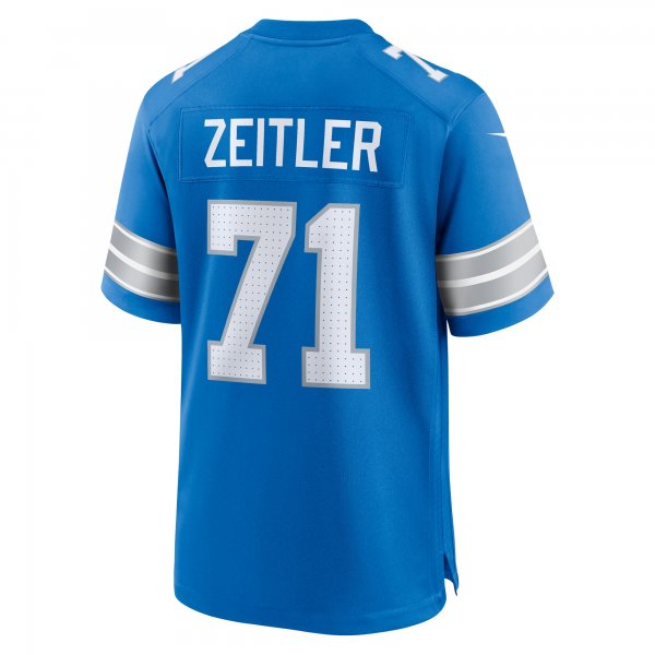 Men's Detroit Lions Kevin Zeitler Nike  Blue Game Jersey