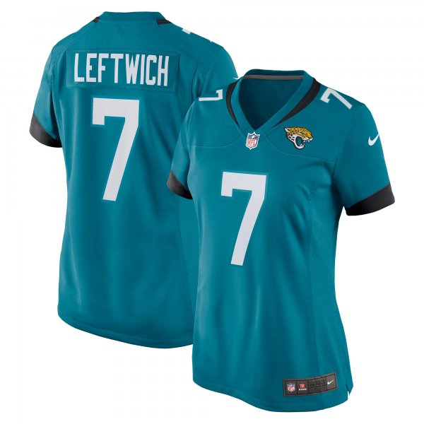 Women's Jacksonville Jaguars Byron Leftwich Nike Teal Retired Player Game Jersey