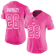 Nike New York Giants #26 Saquon Barkley Pink Women's Stitched NFL Limited Rush Fashion Jersey