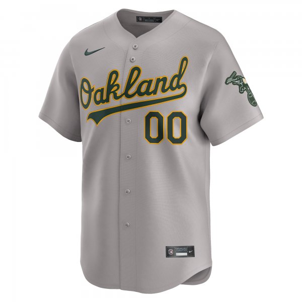 Men's Oakland Athletics  Nike Gray Away Limited Custom Jersey