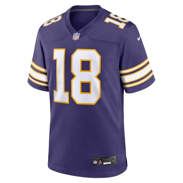 Men's Minnesota Vikings Justin Jefferson Nike Purple Classic Player Game Jersey