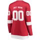 Women's Detroit Red Wings Fanatics Red Home Breakaway Custom Jersey