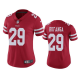 Women's San Francisco 49ers #29 Talanoa Hufanga Scarlet Vapor Limited NFL Jersey