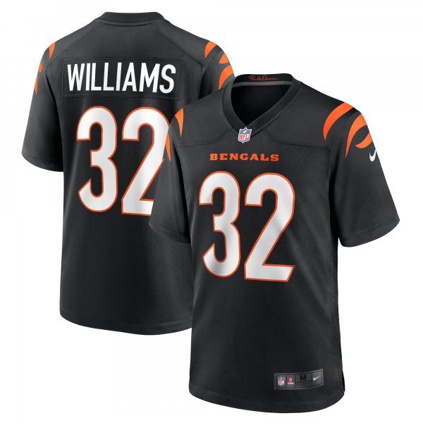 Men's Cincinnati Bengals Trayveon Williams Nike Black Game Jersey