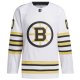 Men's Boston Bruins  adidas White  100th Anniversary Primegreen Custom Jersey