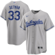 Youth Los Angeles Dodgers #33 James Outman Gray Alternate MLB Cool Base Jersey