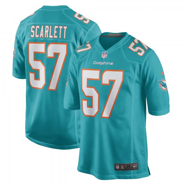 Men's Miami Dolphins Brennan Scarlett Nike Aqua Game Jersey