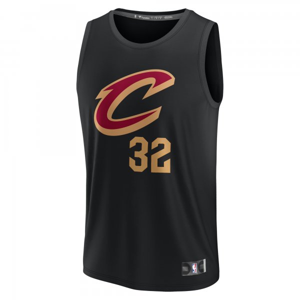 Youth Cleveland Cavaliers Dean Wade Fanatics Black Fast Break Replica Player Jersey - Statement Edition