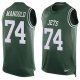 Nike New York Jets #74 Nick Mangold Green Team Color Men's Stitched NFL Limited Tank Top Jersey