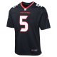 Youth Houston Texans Jalen Pitre Nike Navy Game Jersey