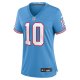 Women's Tennessee Titans DeAndre Hopkins Nike Light Blue Oilers Throwback Player Game Jersey