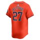 Men's Houston Astros Jose Altuve Nike Orange Alternate Limited Player Jersey