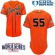 San Francisco Giants #55 Tim Lincecum Orange Cool Base W/2014 World Series Patch Stitched MLB Jersey