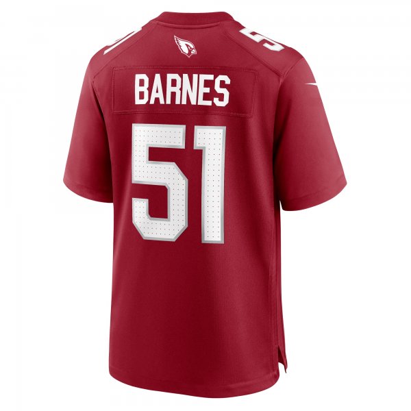 Men's Arizona Cardinals Krys Barnes Nike  Cardinal Team Game Jersey