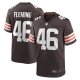 Men's Cleveland Browns Don Fleming Nike Brown Retired Player Jersey