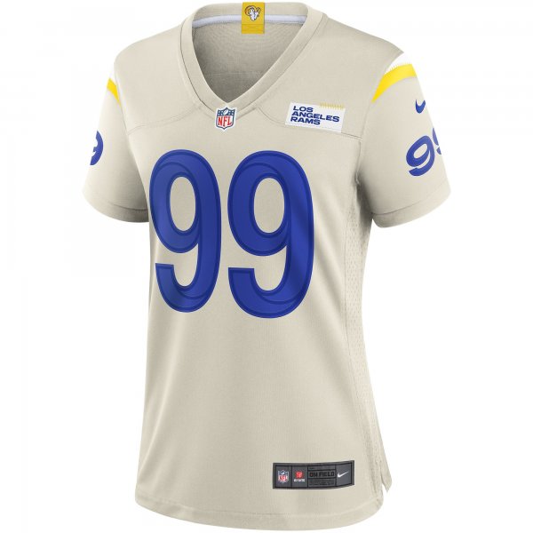 Women's Los Angeles Rams Aaron Donald Nike Bone Player Game Jersey