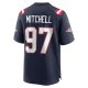 Men's New England Patriots DaMarcus Mitchell Nike Navy Game Player Jersey