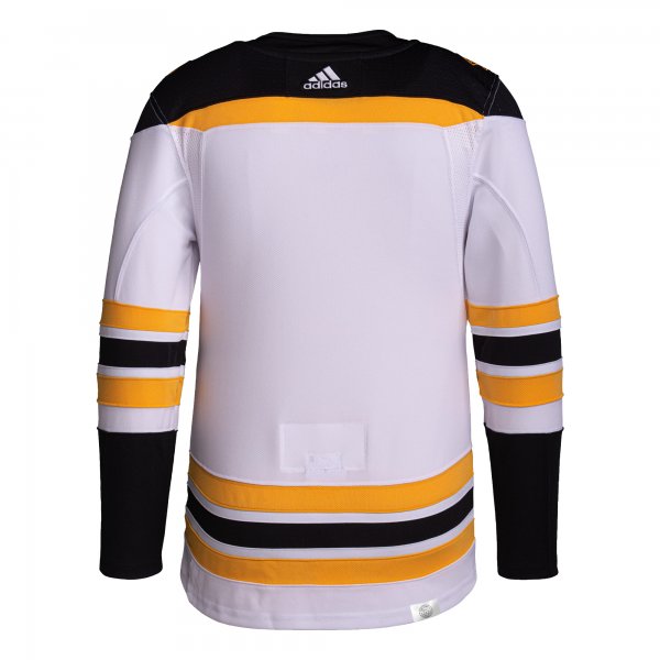 Men's Boston Bruins adidas White Away Primegreen Jersey