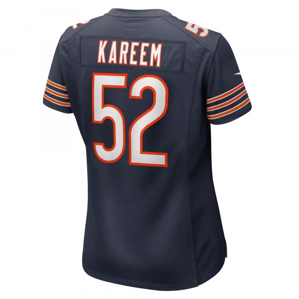 Women's Chicago Bears Khalid Kareem Nike  Navy Team Game Jersey