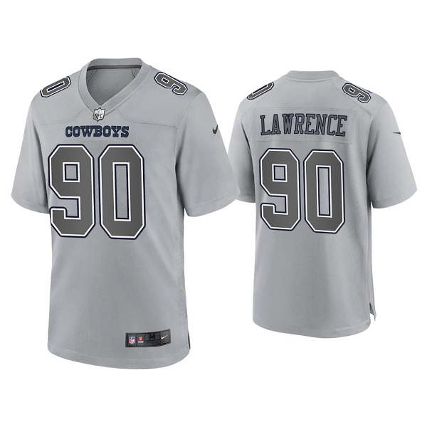 Men's Dallas Cowboys Demarcus Lawrence Gray Atmosphere Fashion Game Jersey