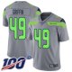 Seattle Seahawks #49 Shaquem Griffin Gray Youth Stitched NFL Limited Inverted Legend 100th Season Jersey