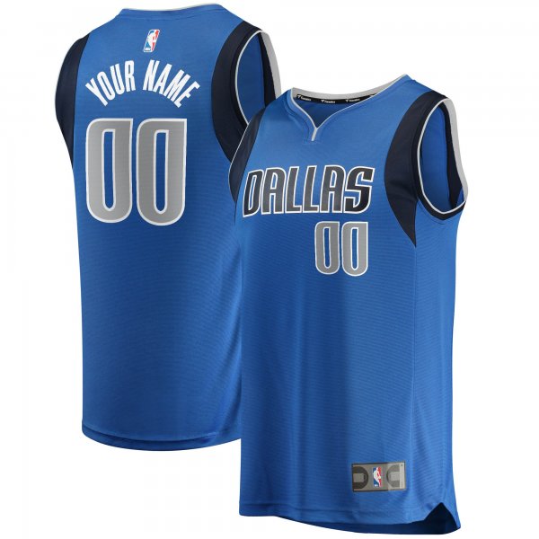 Youth Dallas Mavericks Fanatics Blue Fast Break Custom Replica Jersey - Icon Edition