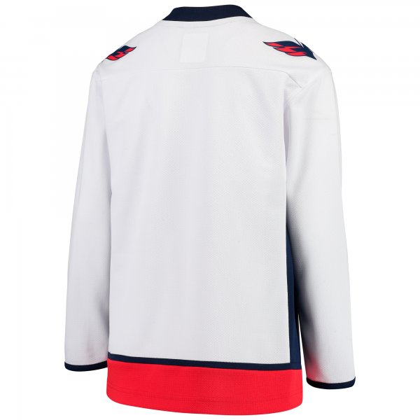 Youth Washington Capitals Fanatics White Away Replica Blank Jersey