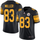 Nike Pittsburgh Steelers #83 Heath Miller Black Men's Stitched NFL Limited New Color Rush Jersey