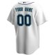 Men's Seattle Mariners Nike White Home Replica Custom Jersey