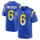 Men's Los Angeles Rams Tre'Vius Hodges-Tomlinson Nike  Royal Team Game Jersey