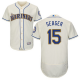 Seattle Mariners #15 Kyle Seager Cream Flexbase Collection Stitched MLB Jersey