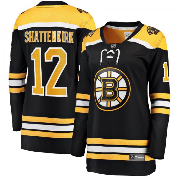 Women's Boston Bruins Kevin Shattenkirk Fanatics Black Home Breakaway Player Jersey