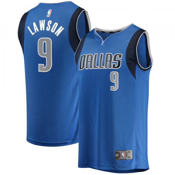 Youth Dallas Mavericks A.J. Lawson Fanatics Blue Fast Break Player Jersey - Icon Edition