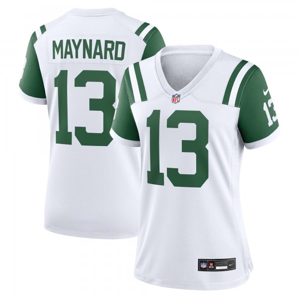 Women's New York Jets #13 Don Maynard Nike White Classic Alternate Retired Player Jersey