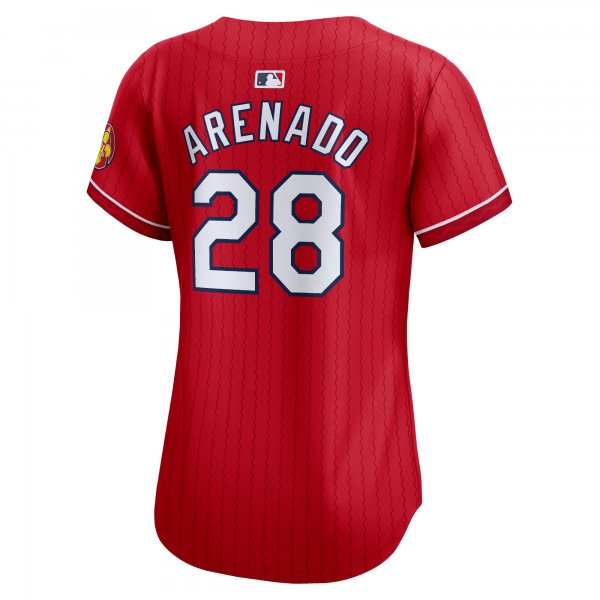 Women's St. Louis Cardinals Nolan Arenado Nike Red 2024 City Connect Limited Player Jersey