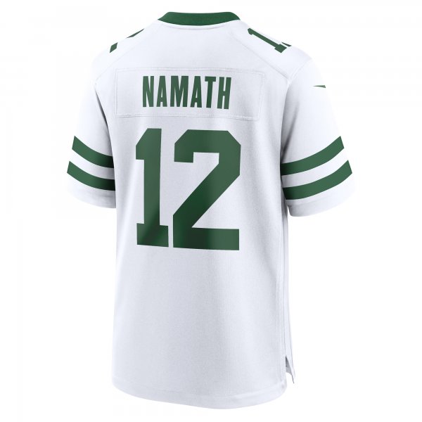 Men's New York Jets Joe Namath Nike White Legacy Retired Player Game Jersey