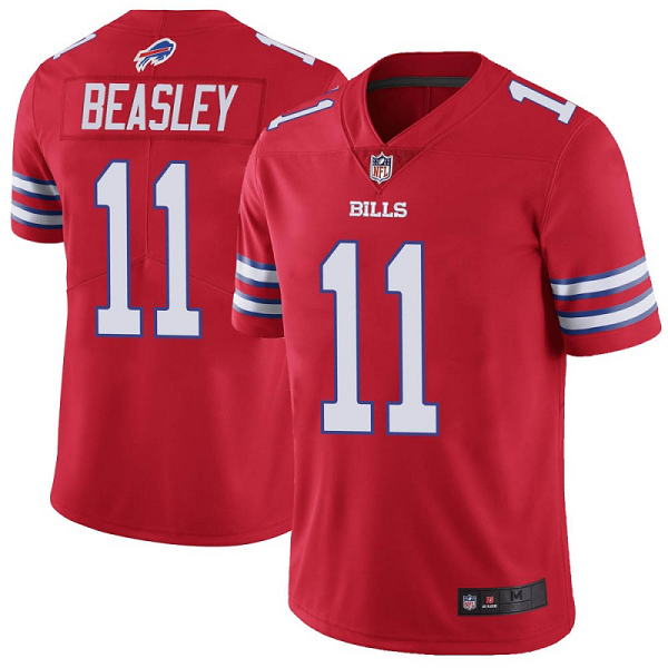 Men's #11 Cole Beasley Buffalo Bills Color Rush Vapor Untouchable Red Limited Jersey