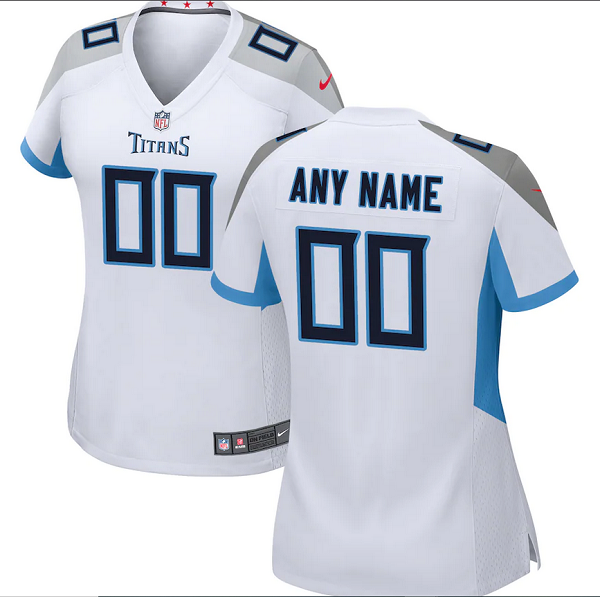 Women's Tennessee Titans Customized 2021 White Vapor Untouchable Limited Jersey