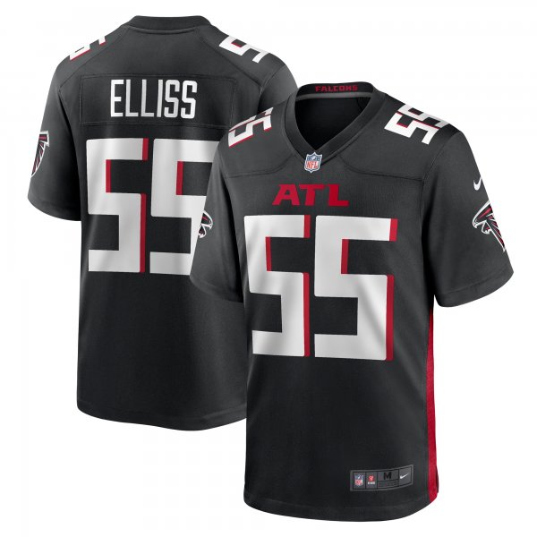 Men's #55 Kaden Elliss Atlanta Falcons Nike Limited Player Black Jersey