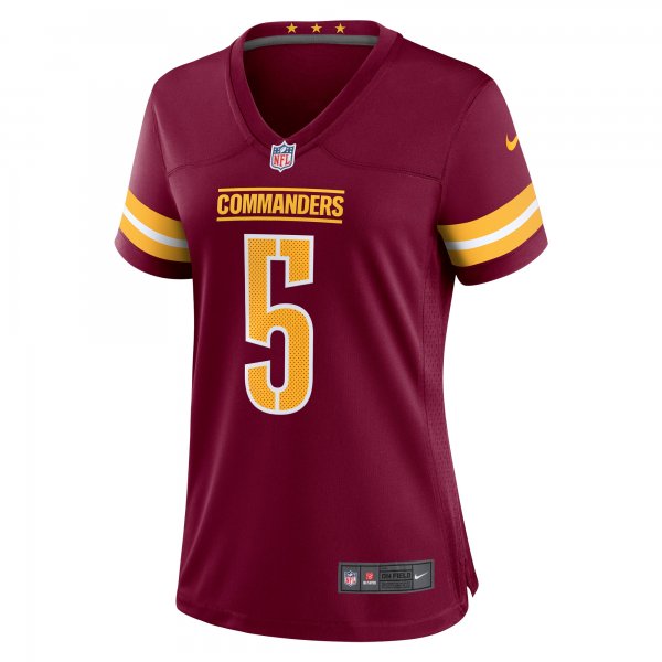 Women's Washington Commanders Jayden Daniels Nike Burgundy 2024 NFL Draft First Round Pick Player Game Jersey