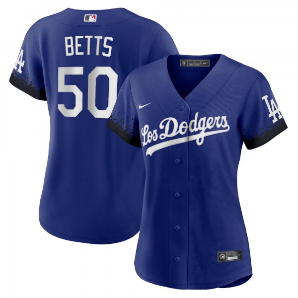 Women's Los Angeles Dodgers Mookie Betts Nike Royal City Connect Replica Player Jersey